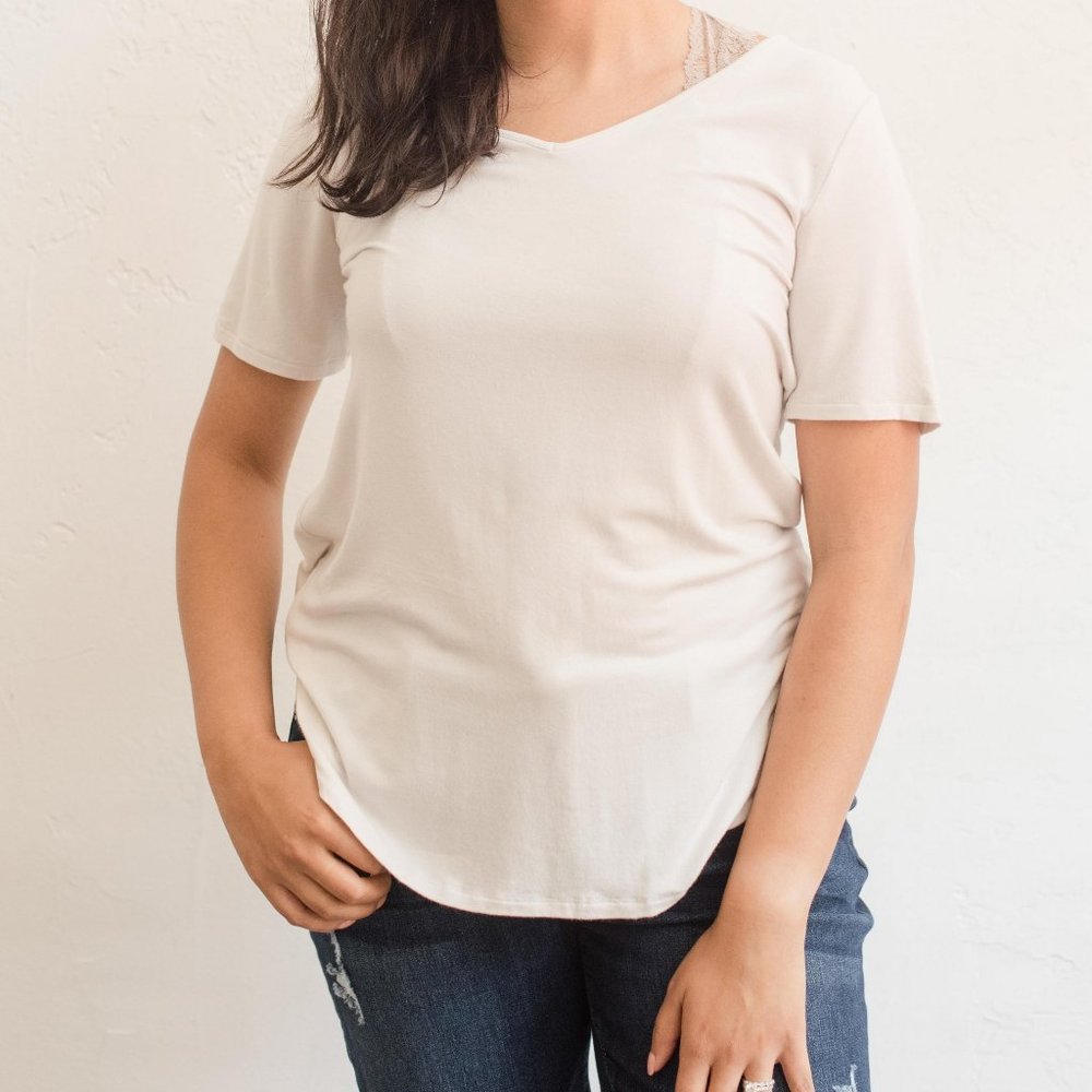 Always Yours - Bone Short Sleeve Top